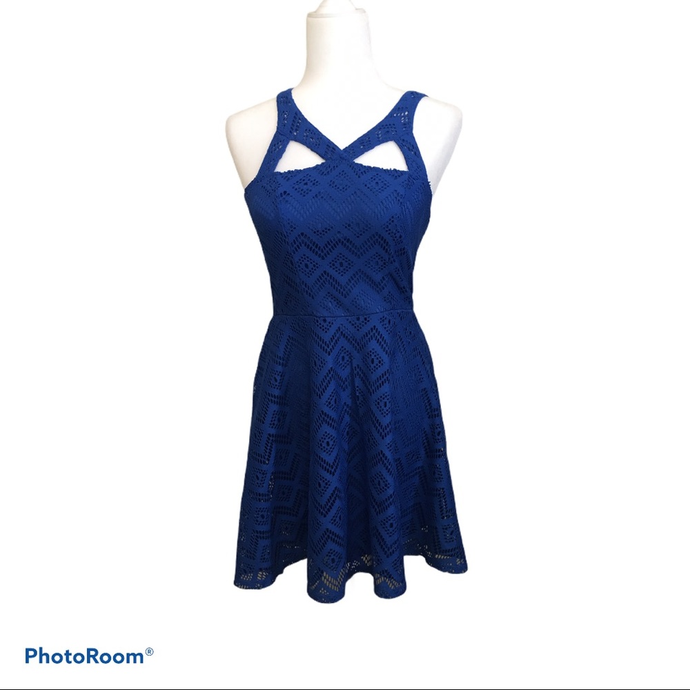 Royal Blue Midi Dress